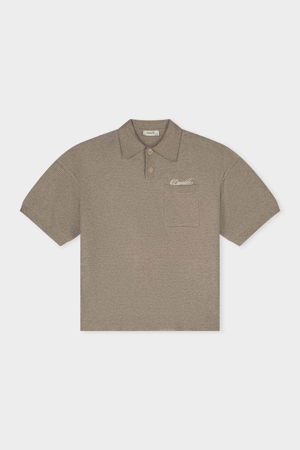 SAINT KNIT POLO | TAUPE