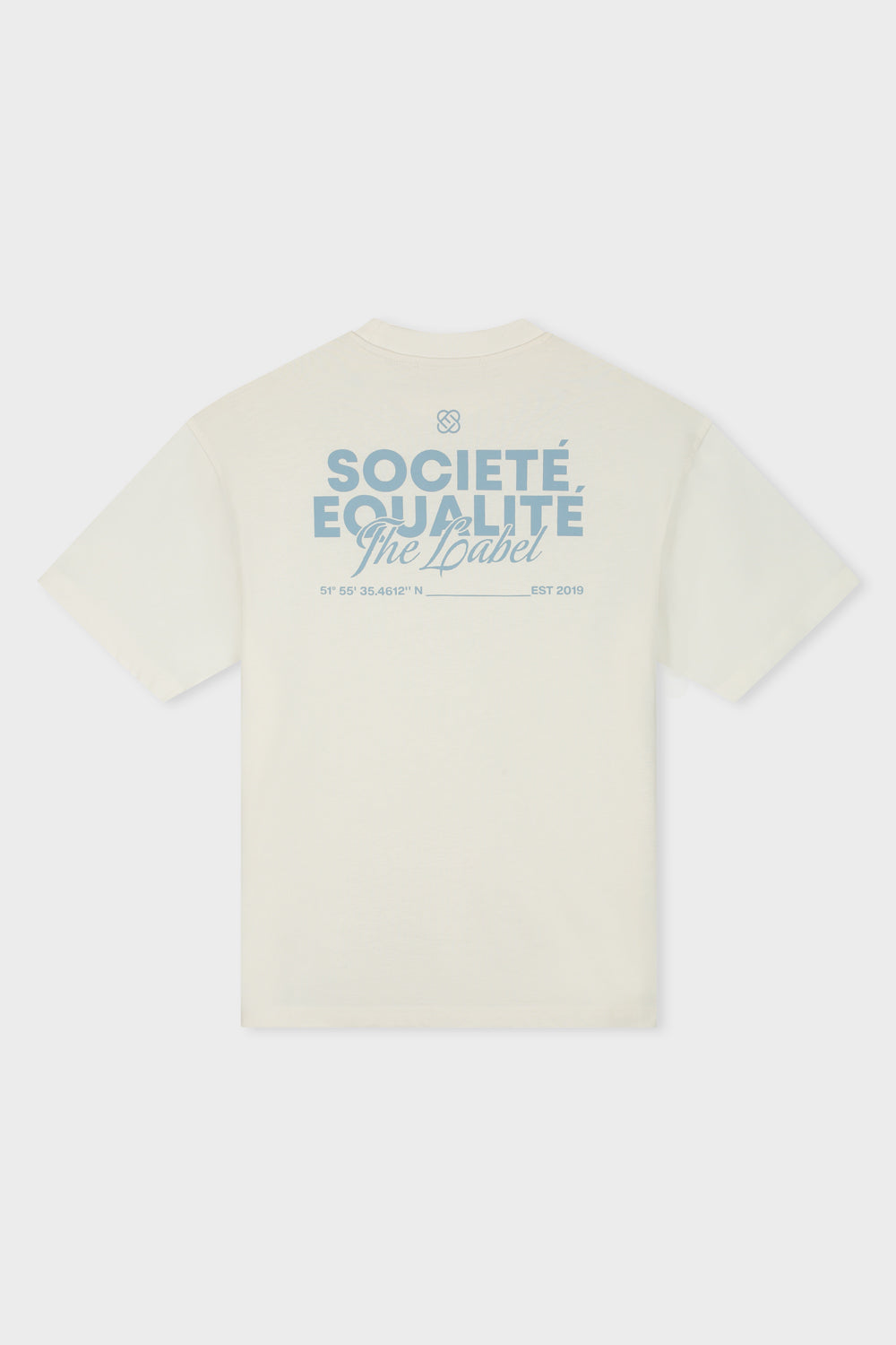 SOCIETÉ 2.0 OVERSIZED TEE | OFF-WHITE & LIGHT BLUE