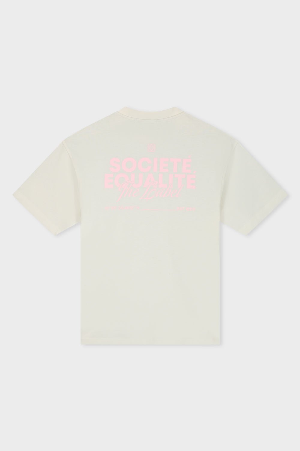 SOCIETÉ 2.0 OVERSIZED TEE | OFF-WHITE & PINK