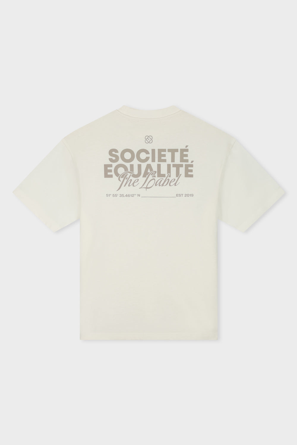 SOCIETÉ 2.0 OVERSIZED TEE | OFF-WHITE & TAUPE