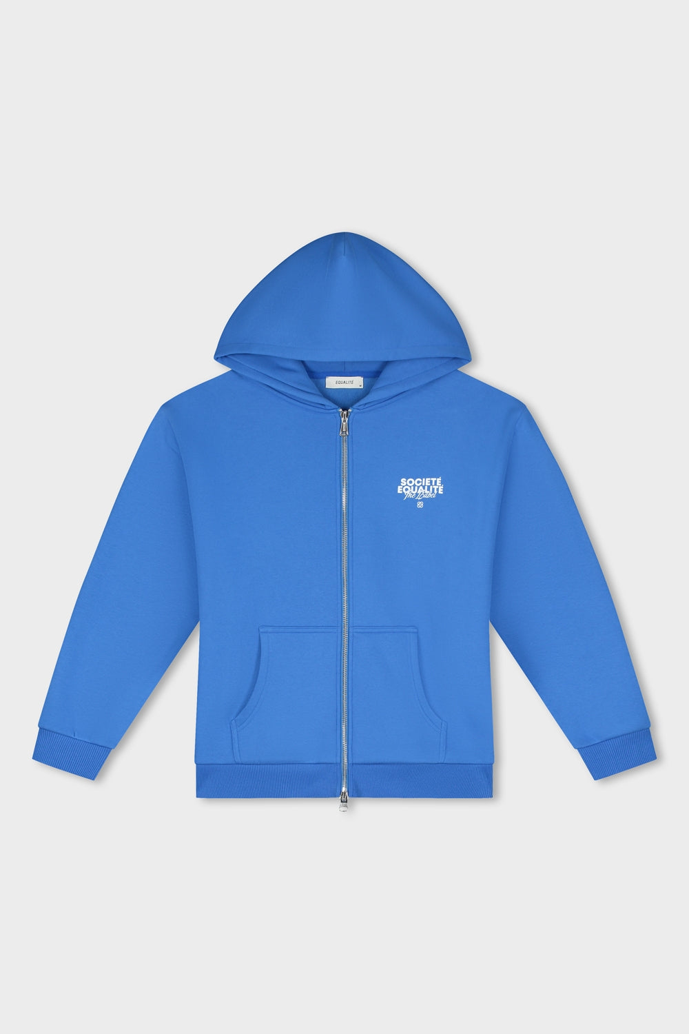 SOCIETE OVERSIZED FULL ZIP HOODIE | BLUE