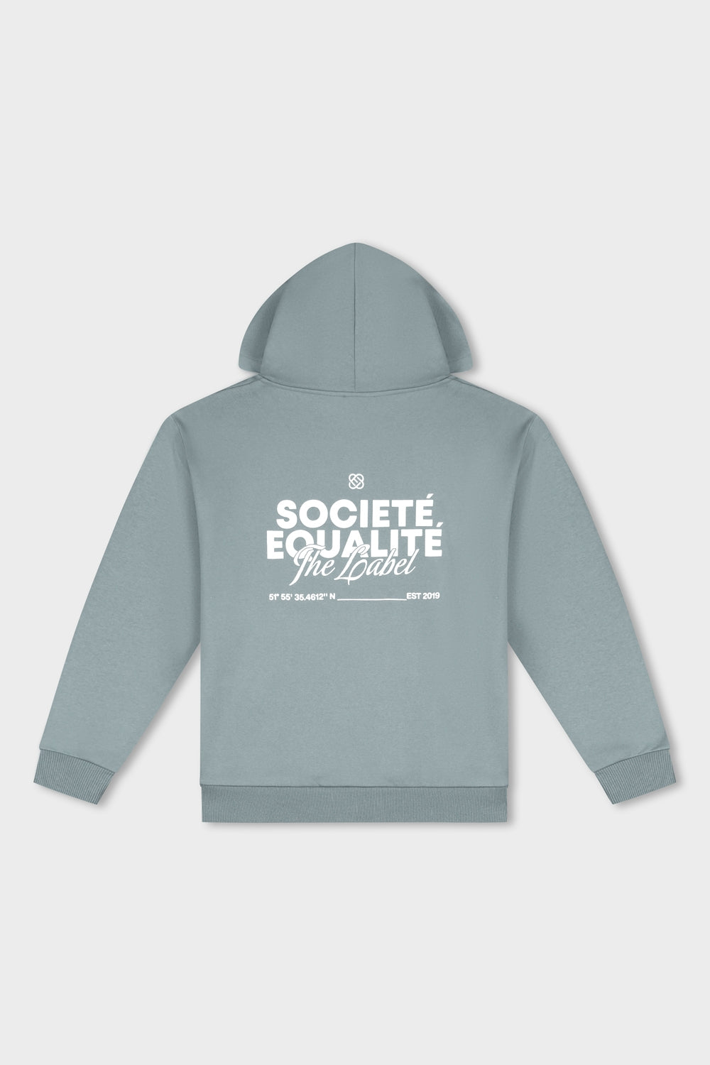 SOCIETE OVERSIZED FULL ZIP HOODIE | GREY
