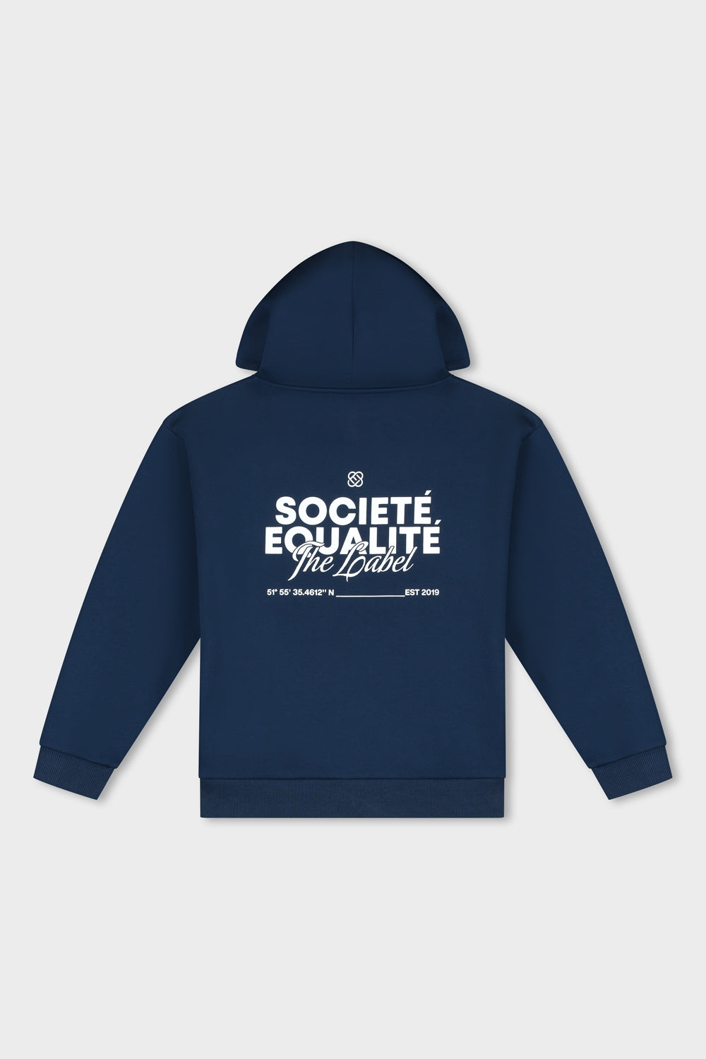 SOCIETE OVERSIZED FULL ZIP HOODIE | NAVY