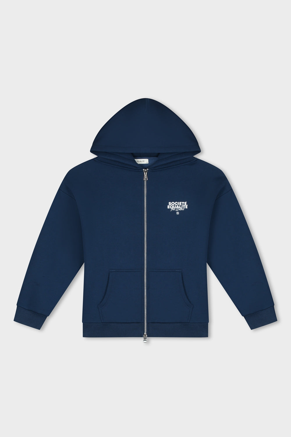 SOCIETE OVERSIZED FULL ZIP HOODIE | NAVY