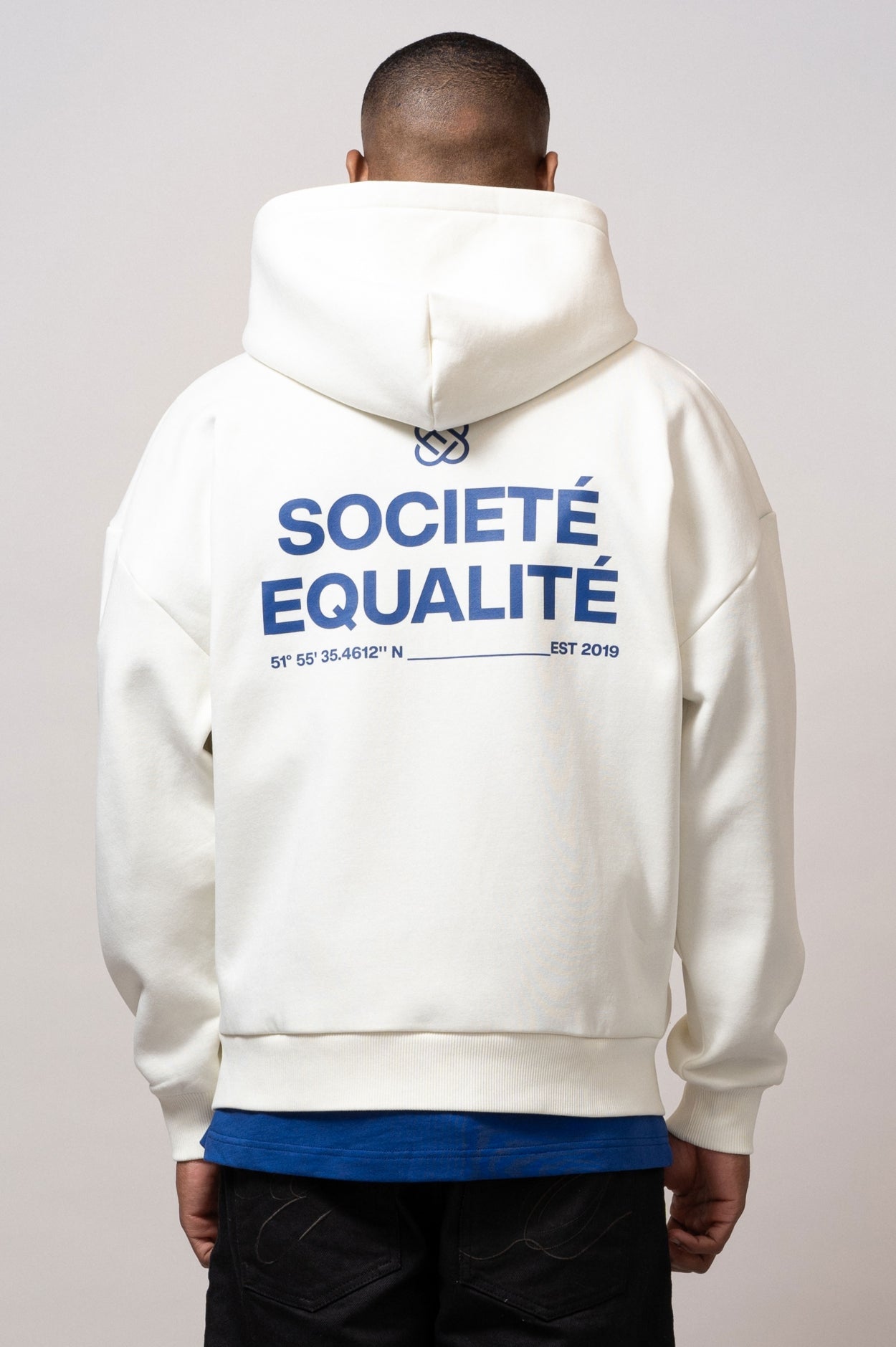 SOCIETÉ OVERSIZED FULL ZIP HOODIE | OFF-WHITE