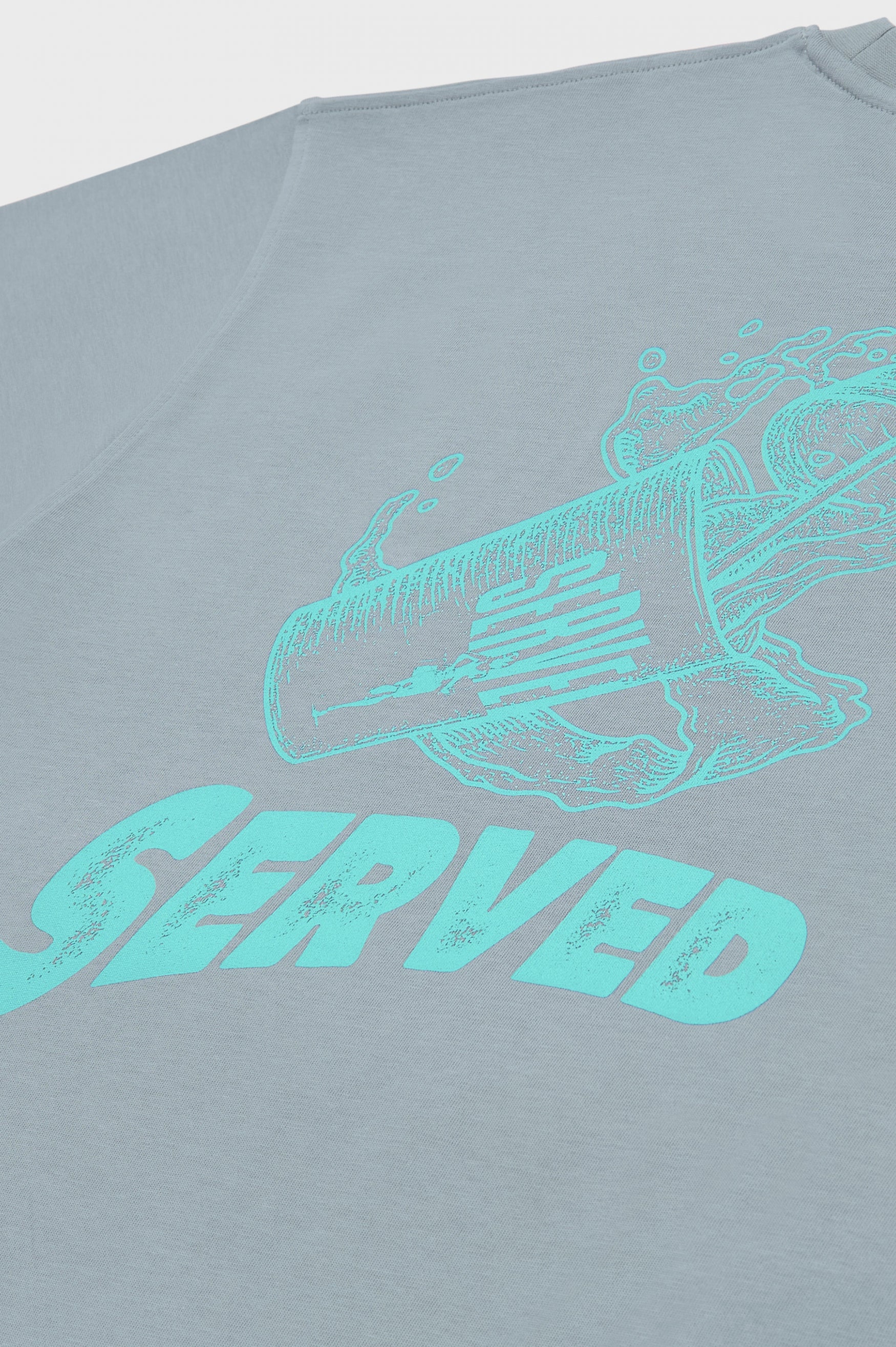 SERVED JUICE OVERSIZED TEE | GREY