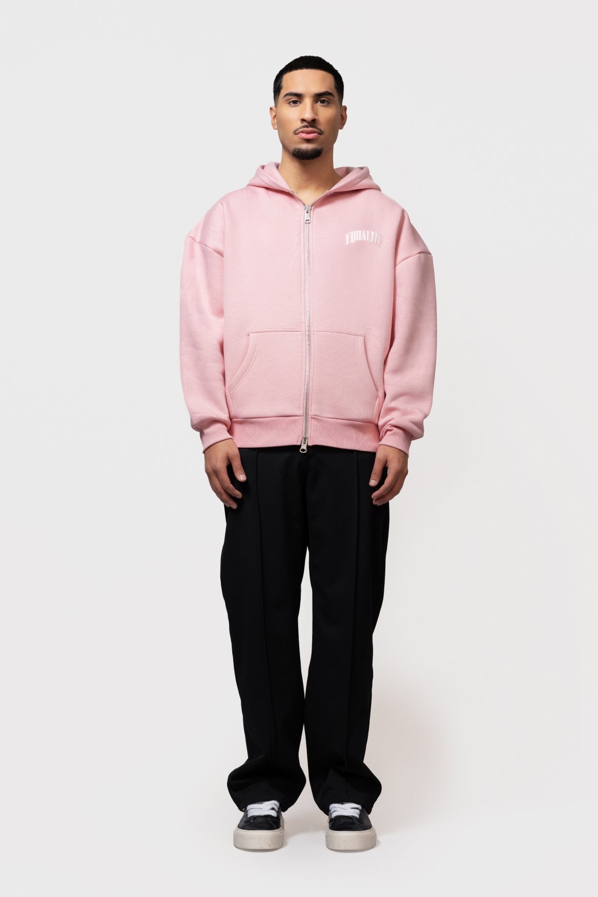 OLIVER FULL ZIP HOODIE | PINK - Equalité