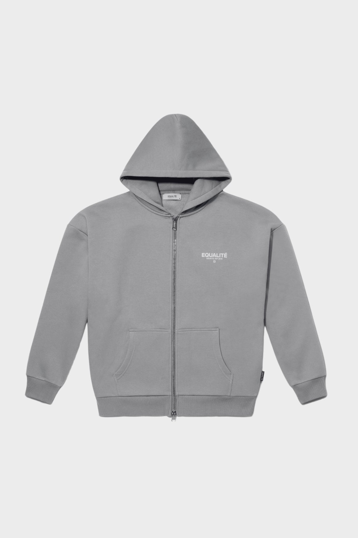 SOCIETÉ OVERSIZED FULL ZIP HOODIE | GREY