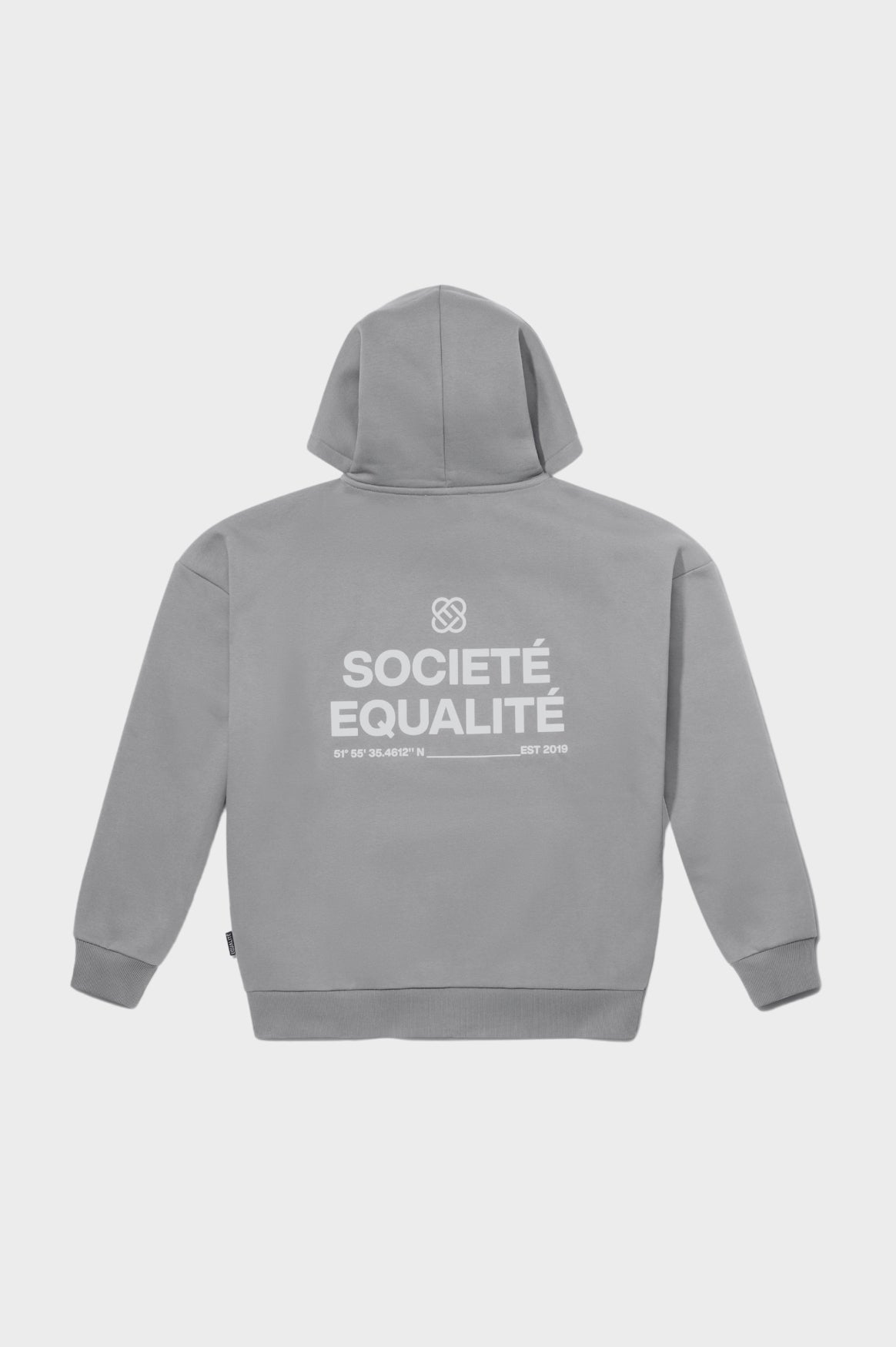 SOCIETÉ OVERSIZED FULL ZIP HOODIE | GREY