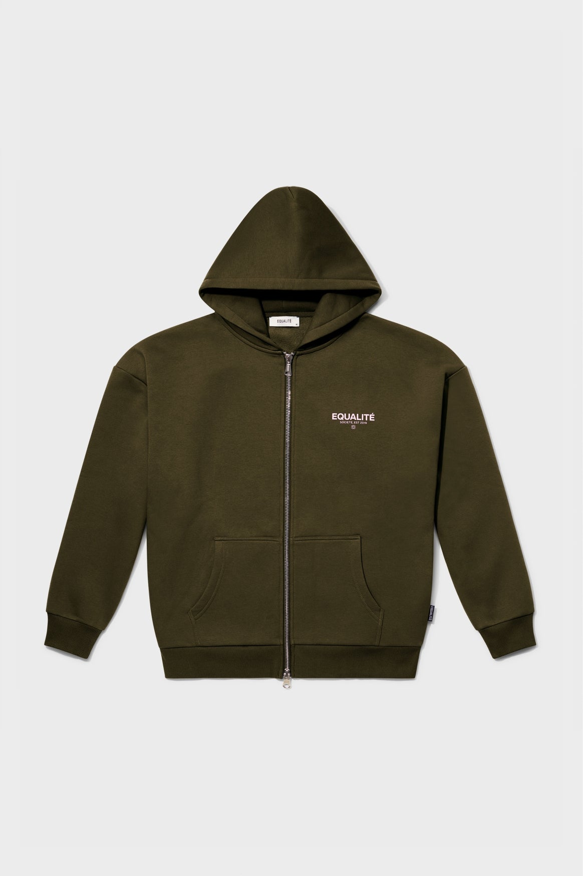 SOCIETÉ OVERSIZED FULL ZIP HOODIE | ARMY