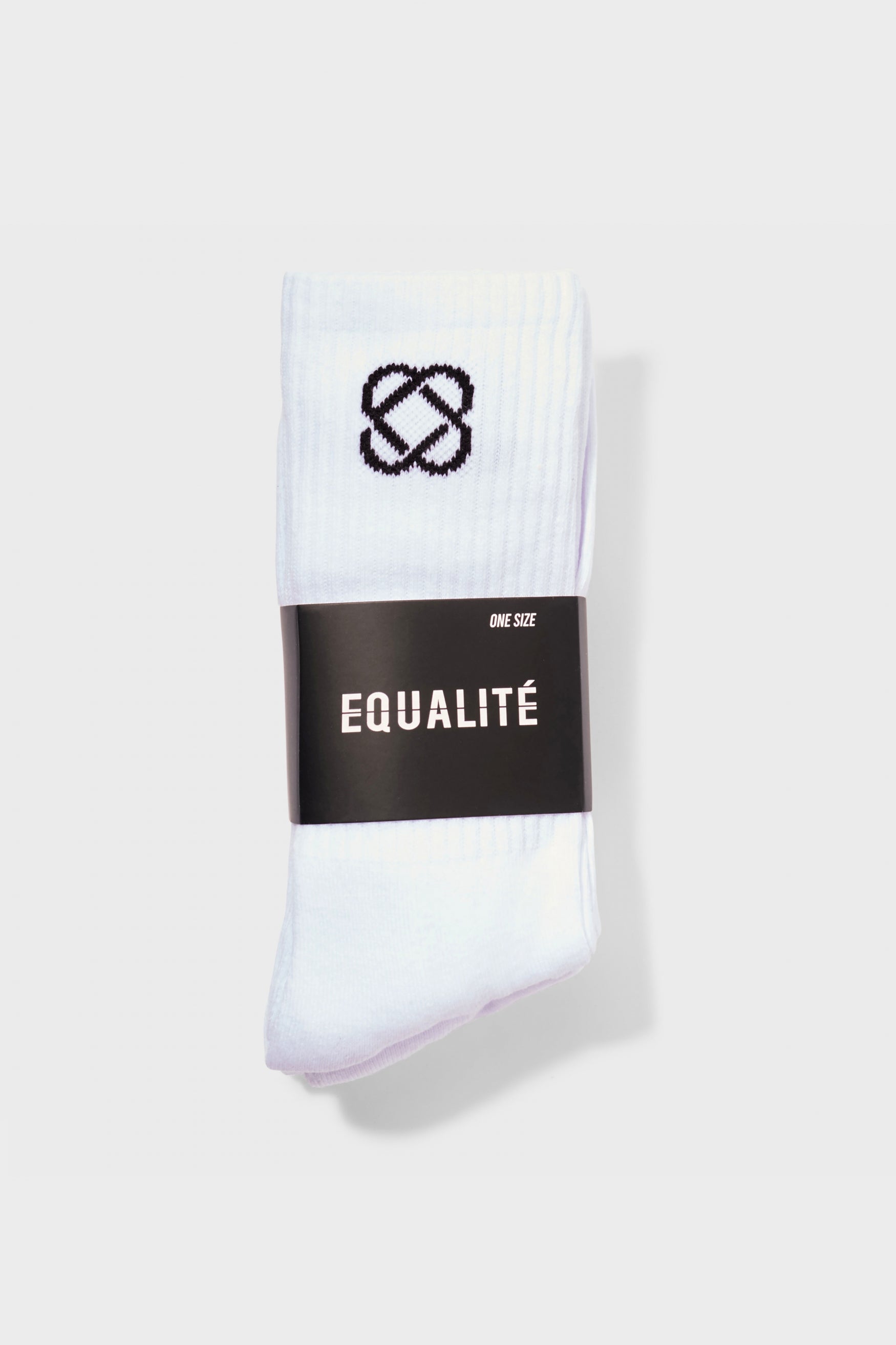 EQUALITÉ SOCIETÉ LOGO SOCKS | WHITE