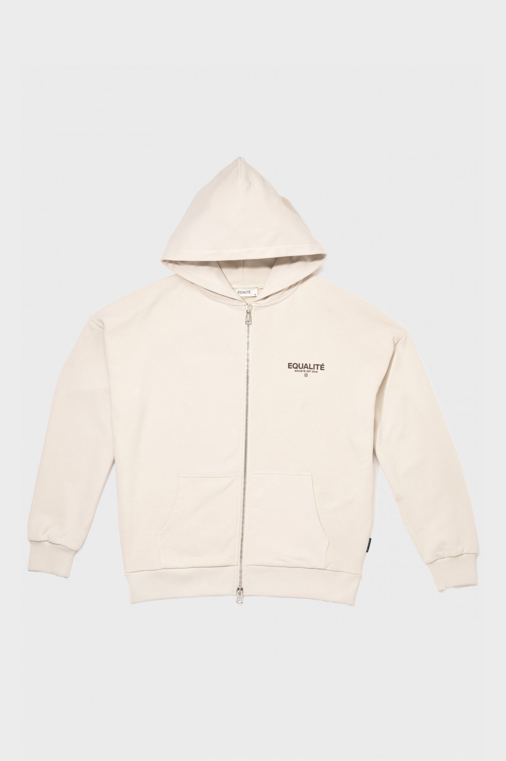 SOCIETÉ OVERSIZED FULL ZIP HOODIE | OFF-WHITE