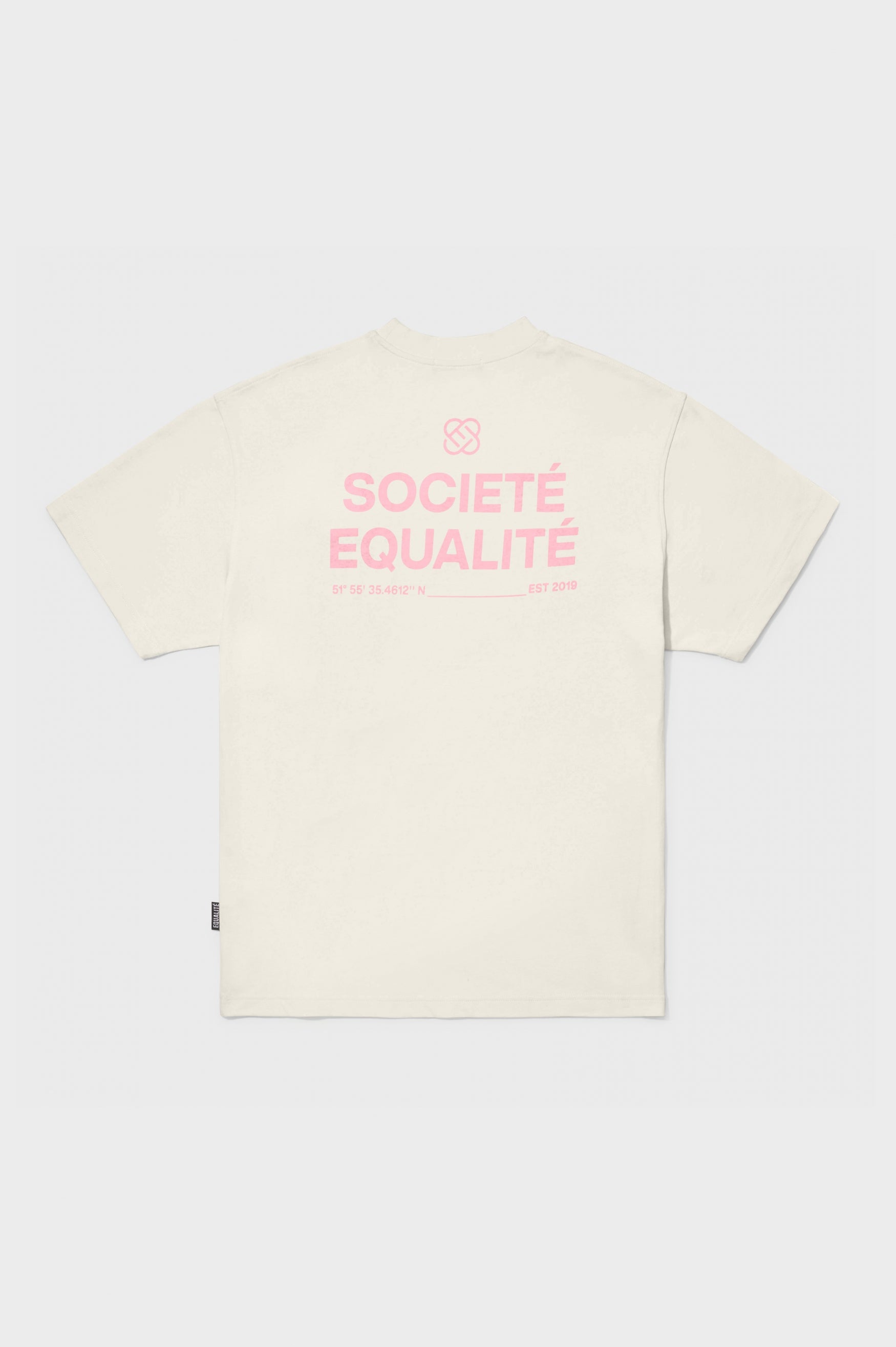 SOCIETÉ OVERSIZED TEE | OFF WHITE & PINK