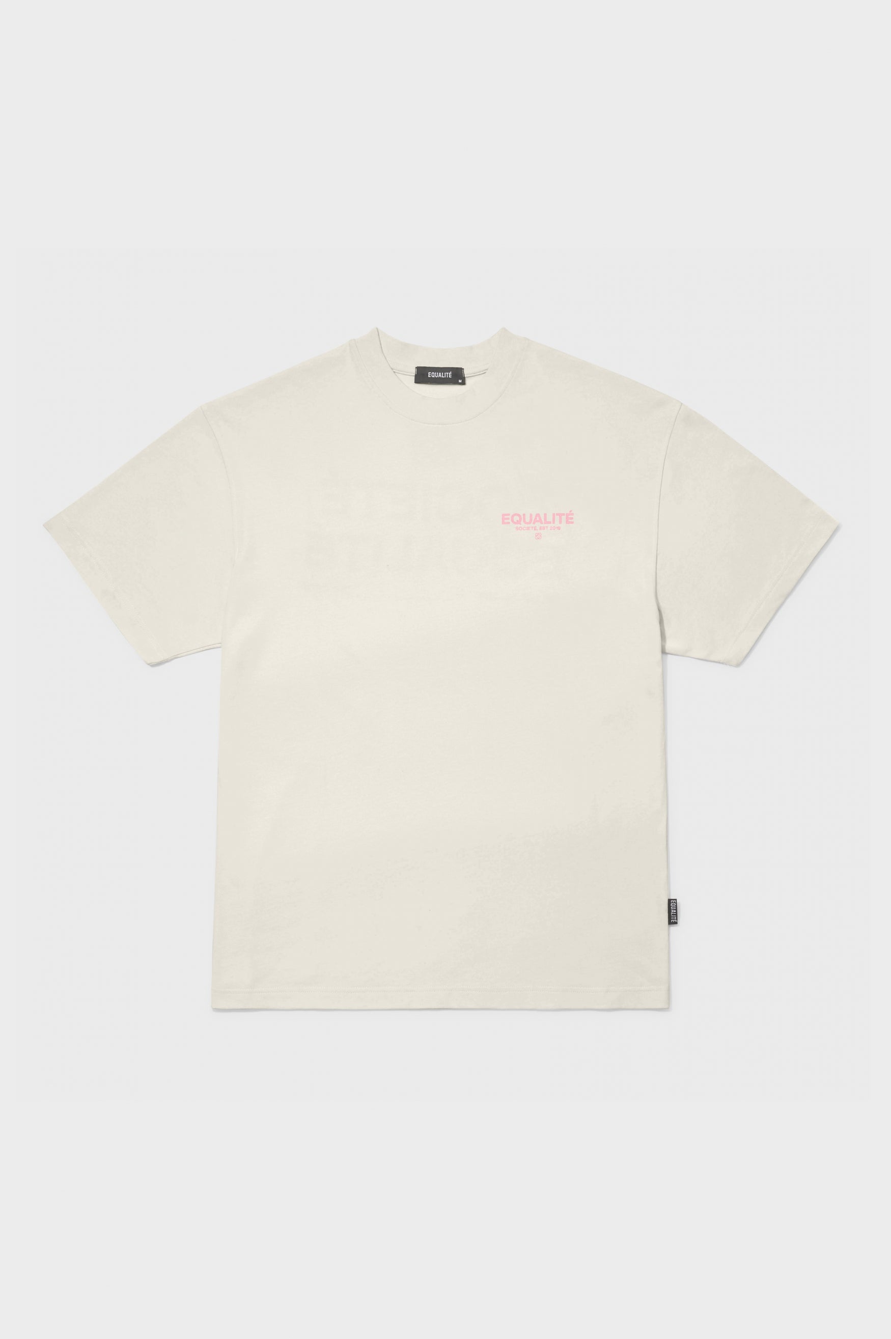 SOCIETÉ OVERSIZED TEE | OFF WHITE & PINK