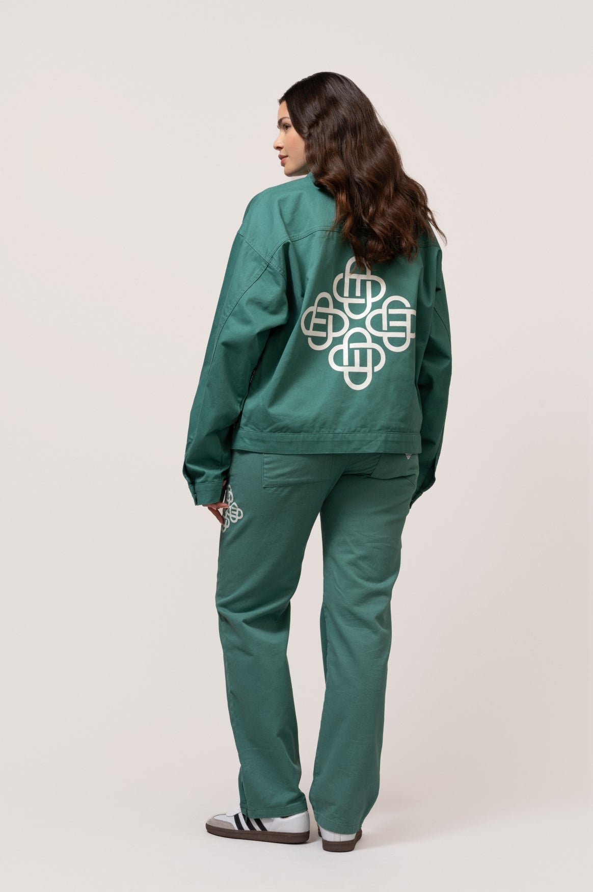 SYMBOL BOXY JACKET | PETROL GREEN