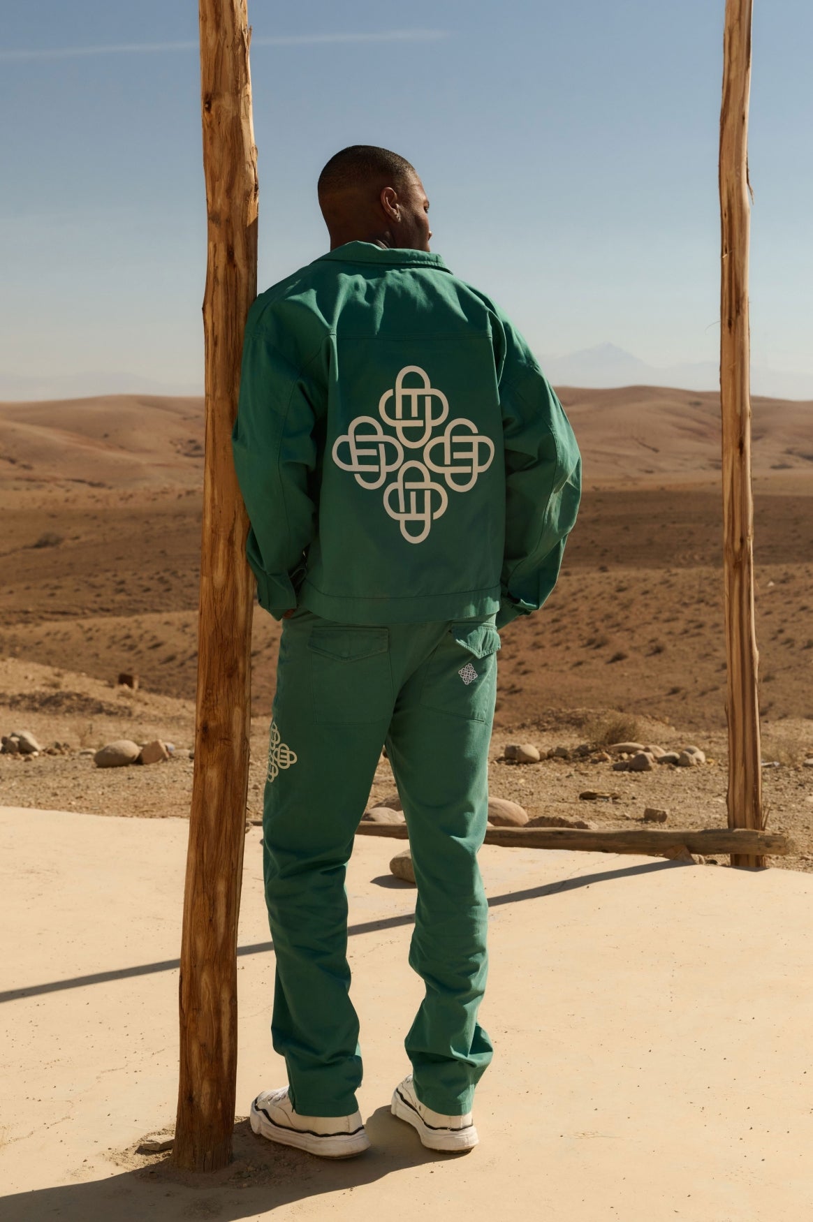 SYMBOL BOXY JACKET | PETROL GREEN