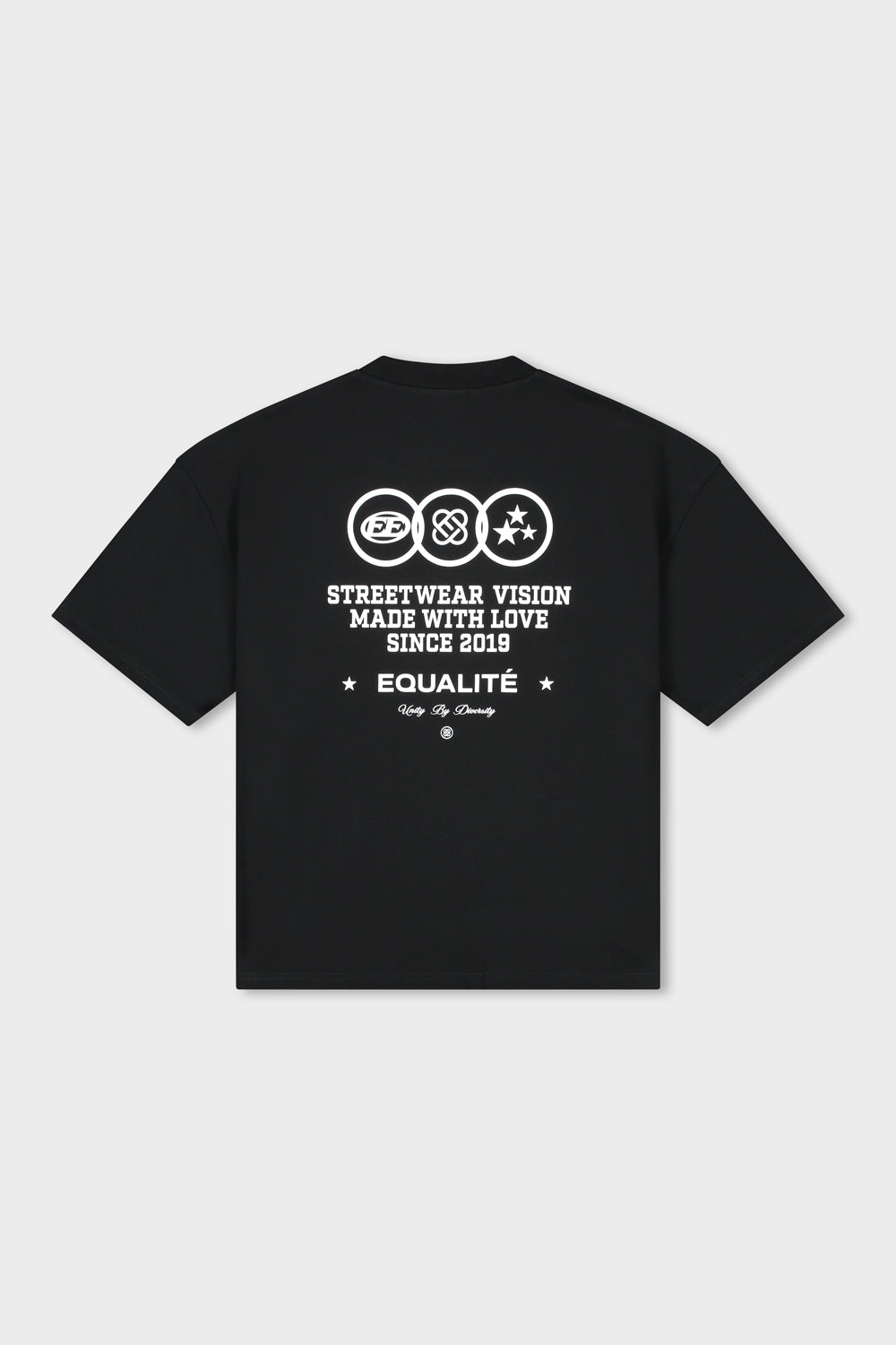 UNIVERSE BOXY TEE | BLACK