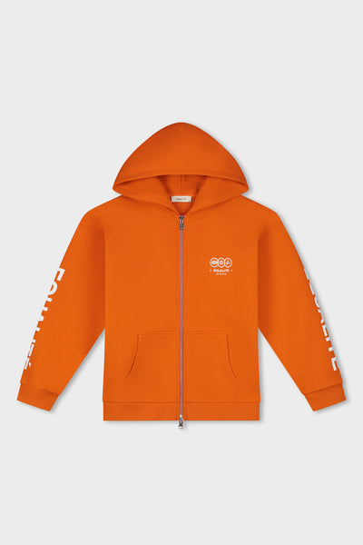 UNIVERSE FULL ZIP HOODIE | ORANGE - Equalité