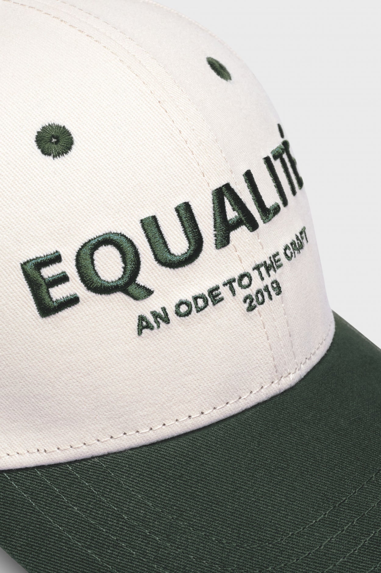VISION CAP | OFF WHITE & GREEN